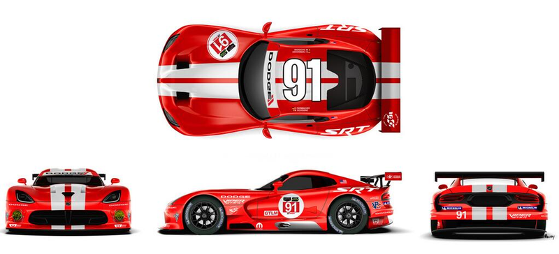 Illustration for article titled Viper Race Cars Are Once Again Dodges And Have A Kickass Retro Livery